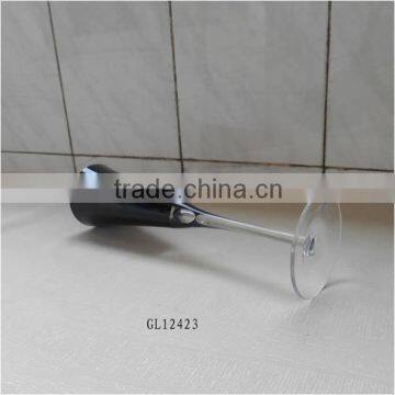 Elegant Black Colored Long Stem Glass Champagne Flute photo-3