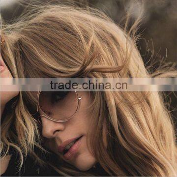 2016 Designer Sunglasses Classic Metal Big Frame Round Shades Vintage Ladies Brand Sun Glasses CC5011 Quality Choice photo-3