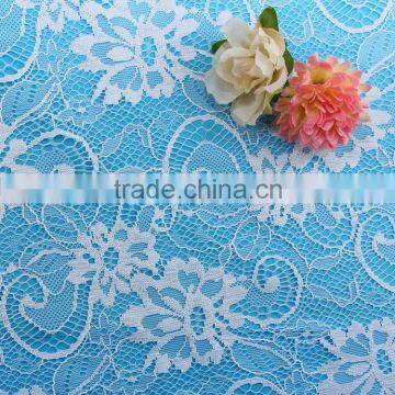 2016 fashion 100%nylon Floral lace table cloth lace in switzerland swiss lace fabric