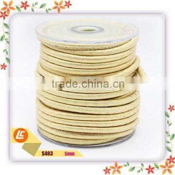 Factory Direct Soft Durable Top Snake Genuine Leather Cord for Bracelet Jewelry Making photo-4