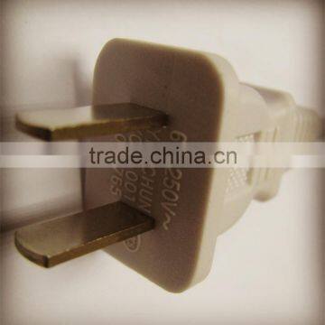 CCC standard 2pin 6A/ 250V china power cord plug