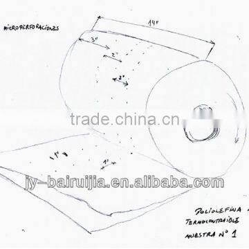 15micron Perforated polyolefin shrink film for packing eggs in turkey market