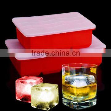 Easy Release Silicone Ice Mold Maker, Large Ice Cube Tray for Whiskey,silicone Ice Cube Maker