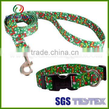 Wholesale dogs application retractable harness eco-friendly polyester dog leash with printing logo