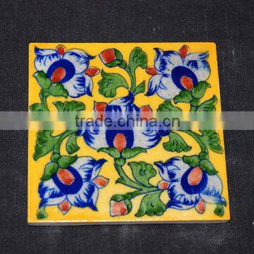 Buy Handmade Blue Pottery Tiles in Jaipur - Flooring & Ceiling Home Hotel Decor Tiles