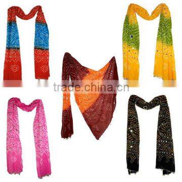 Wholesale Discount on Bandhani Bandhej Dupatta / Stoles