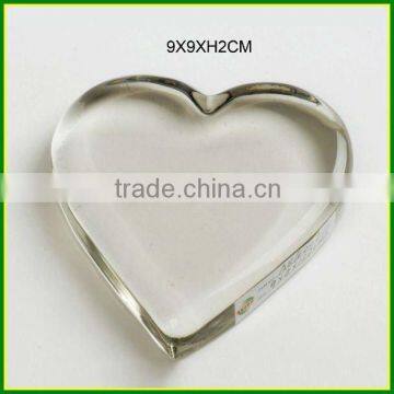 Heart-shape Crystal Paper Weight