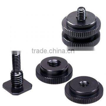 1/4" Tripod Screw to Flash Hot Shoe Mount Adapter For DSLR Camera Hotshoe Studio Accessory