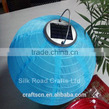 Custom size various color nylon cloth solar lantern