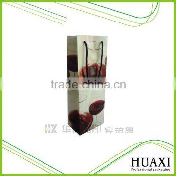 Matt laminated wine packaging cardboard paper bags wholesale