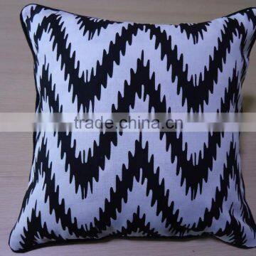 Embroidered Polyester/cotton Canvas Handemade Printing Outdoor Cushion