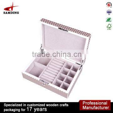 wooden jewelry packaging box manufacturers china display case for jewelry