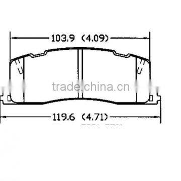 D501 for toyota corolla brake pad