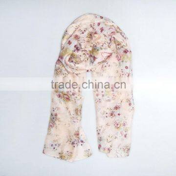 100% Polyester Fimo Pattern Fashion Scarf for Lady photo-3