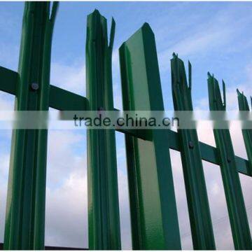 PVC coated Steel Garden picket Fencing