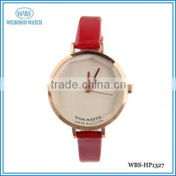 Wholsale geneva cheap leather wrist watch