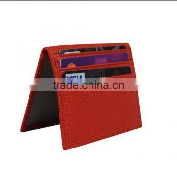Bifold Genuine Leather Card Holder Slim Id Wallet Credit Card Case 2 Id Windows for men                        
                                                Quality Choice