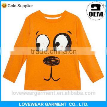 2015 fashion custom Infant/toddler 100% Cotton long Sleeve Raglan baby kids t shirts