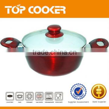 metallic paint Forged non-stick aluminum sauce pot