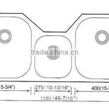 UPC stainless steel kitchen sink undermount kitchen sink