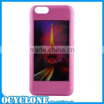 2014 New Design Creative For Iphone 6 Flash Light PC Phone Back Case