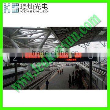 P10 OUTDOOR tri-color led display screen billboards for Train Station