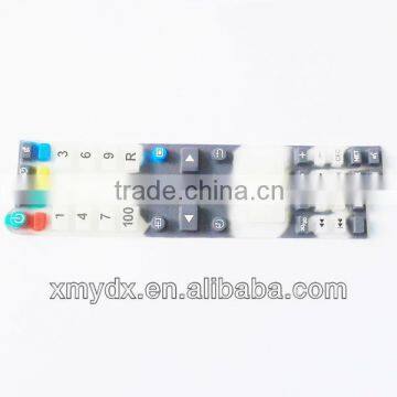 adhesive silicone rubber numeric keypad transparent