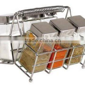 Glass Condiment Spice Sauce Cruet Set for Cooking photo-2