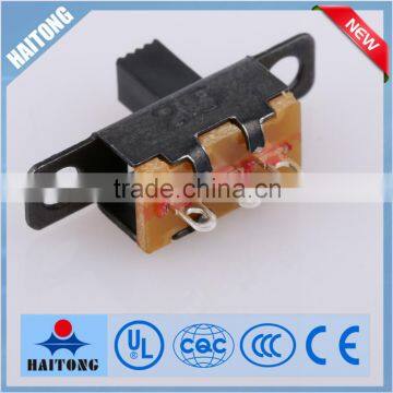 SS12F15G5 3p2t slide switch black Waterproof electrical slide switch