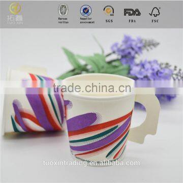 4oz disposable paper cup with handle