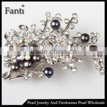 Corsage brooch freshwater pearl jewelry manufacture