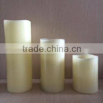 4-Inch 6-Inch 8-Inch Tall Flameless Pillar Candle- Cream