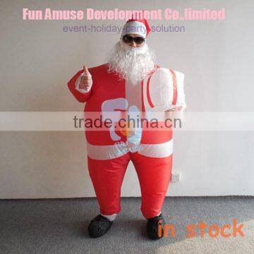 new arrival inflatable christmas santa claus costume in stock