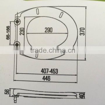 D-type duroplast toilet seat