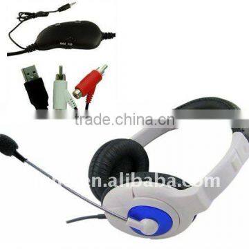 stereo amplifed game headphone for PS3,PS4,xbox360,Wii,PC,Mac,Xbox one