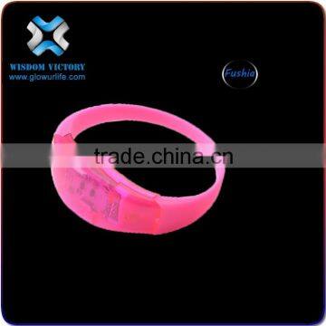 2016 Customized Round Silicone Party Light Up Bracelet,led bracelet