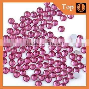Wholesale Rose Color Non Hotfix Flatback Crystal Rhinestone for Decoration photo-2