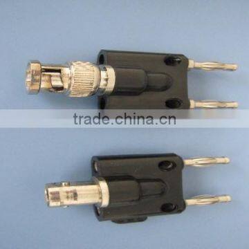 BNC PLUG TO DOUBLE, BANANA PLUG CONNECTOR