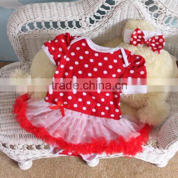 baby girl dress in red color new born baby dress