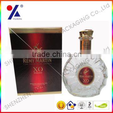 paper wine box made of paperboard with customized size and design for XO