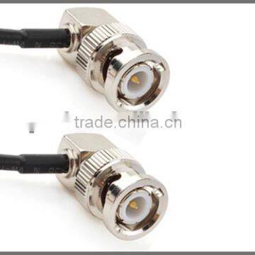 RF Cable Assembly BNC Male Right Angle to BNC Male Right Angle cable RG316