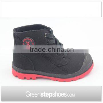 new model fashion black childrens canvas shoes