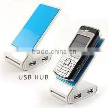 Wholesale 4 Port Mobile Phone Holder Usb Hub With Led Light photo-2