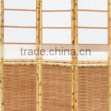 Thin bamboo strip Floor Screen