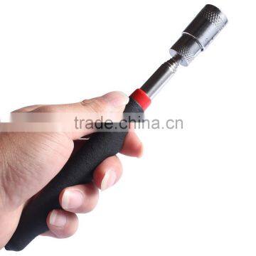 Stretchable Torch 3 LED Magnetic Pick Up Tool Lamp Flashlight