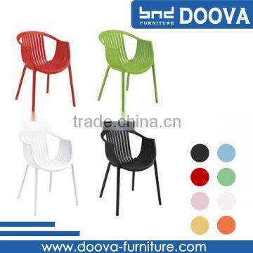 Modern leisure indoor funiture plastic chair