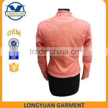Hot Sale Fashion Style pu Leather Jacket for Women photo-2