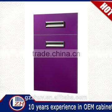 hotsale uv plain color round corner swinging kitchen sliding door