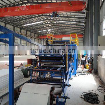 JCX--EPS colored steel sanwitch tile production line color roll forming machine for steel