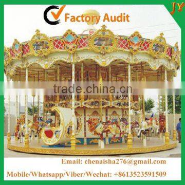 China supplier kids amusement carousel rides playground equipment merry go round for sale